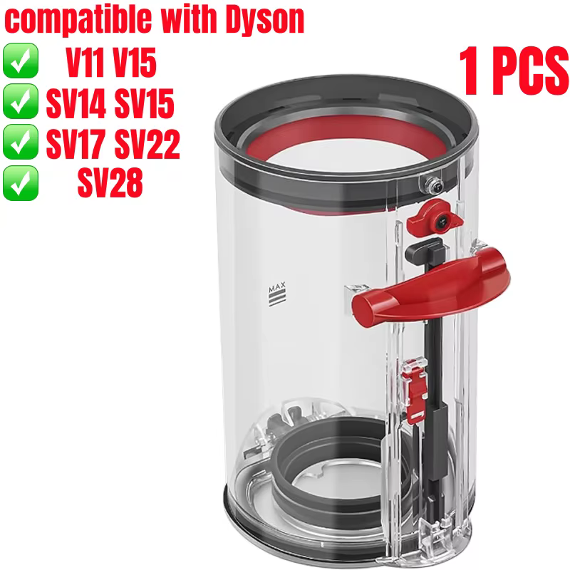 Conteneur à poussière amélioré pour aspirateurs Dyson V11 V15 SV14 SV15 SV22, grand bac de remplacem