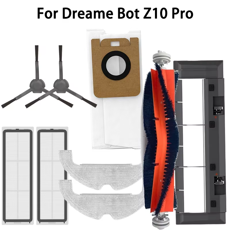 Sac à poussière pour aspirateur Robot Dreame Bot Z10 Pro, filtre HEPA, brosse latérale, brosse princ