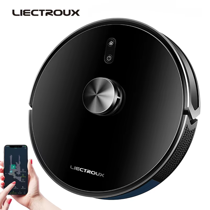 (Code:AETH15) Liectroux X6 LDS Aspirateur Robot, Navigation Lidar Laser, Combo sec et humide, 6500Pa