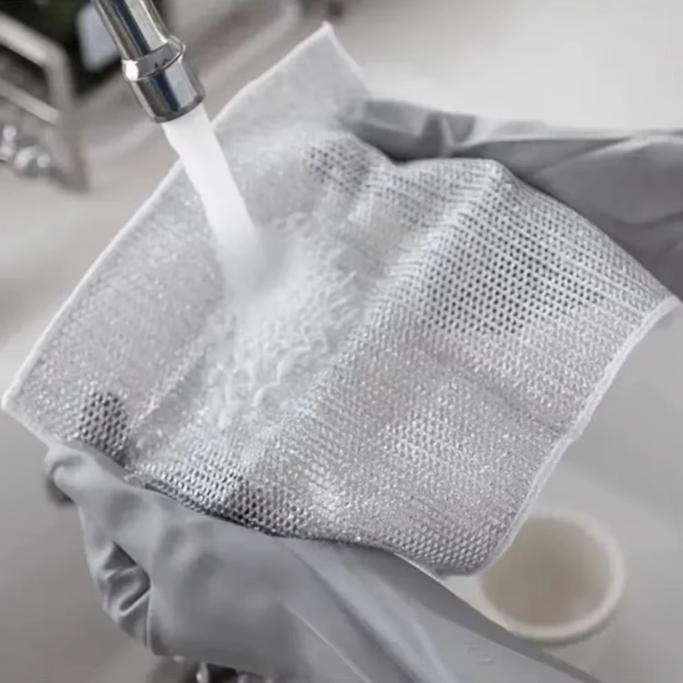 Chiffon à vaisselle en fil métallique, torchon multifonctionnel anti-rayures pour livres, cuisine, H