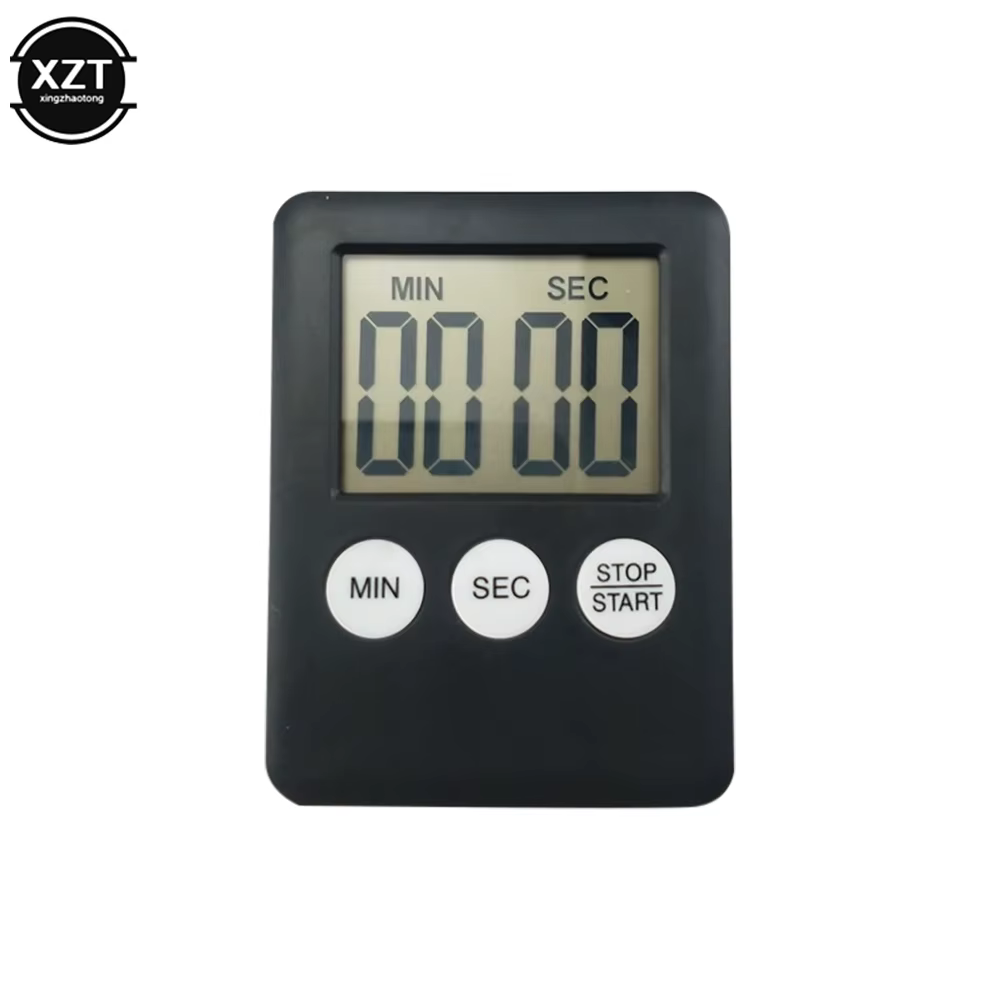 Minuterie de cuisine magnétique numérique cuisson cuisson LCD compte à rebours alarme forte compte à