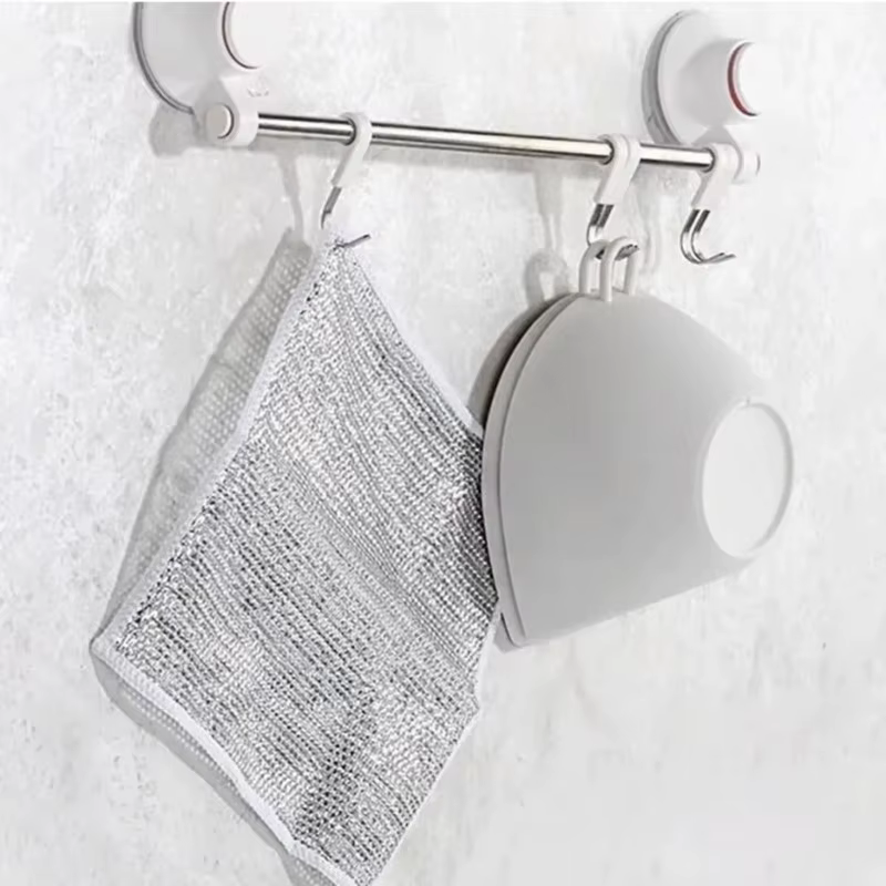 Chiffon à vaisselle en fil métallique, torchon multifonctionnel anti-rayures pour livres, cuisine, H