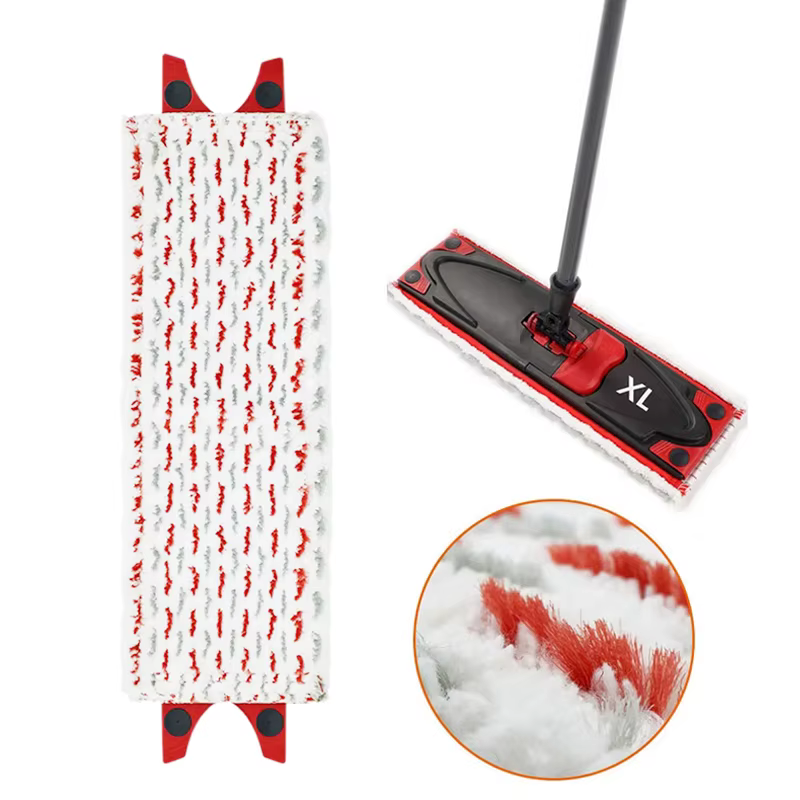 Tampons de vadrouille de sol en microfibre de haute qualité, chiffon de vadrouille plat réutilisable