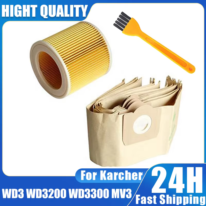 Sac à poussière filtre pour aspirateur Karcher, pièces de rechange, remplacement, Hepa Pound, access