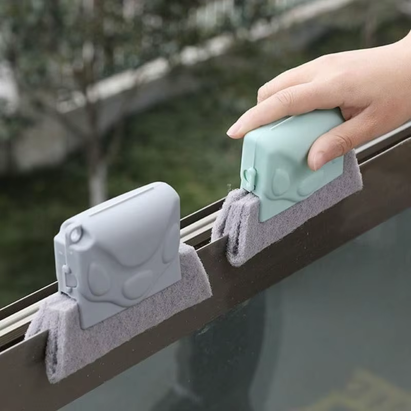 Brosse de nettoyage de fente de fenêtre, outil de nettoyage de fenêtre, rainure de fenêtre, livres,