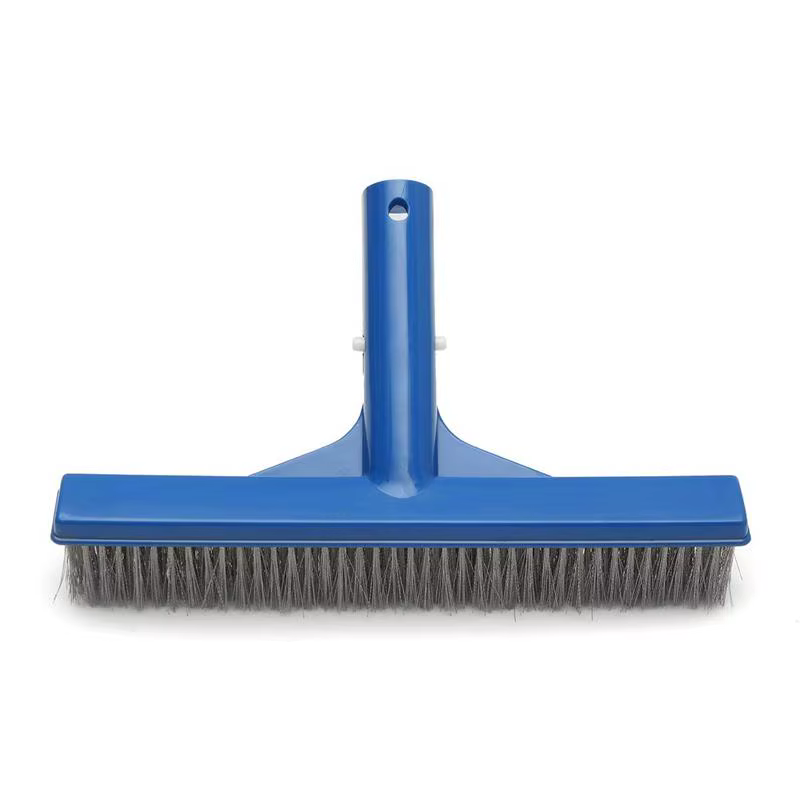 Brosse à algues robuste de 10 pouces en acier inoxydable pour le nettoyage des piscines, spas et fon