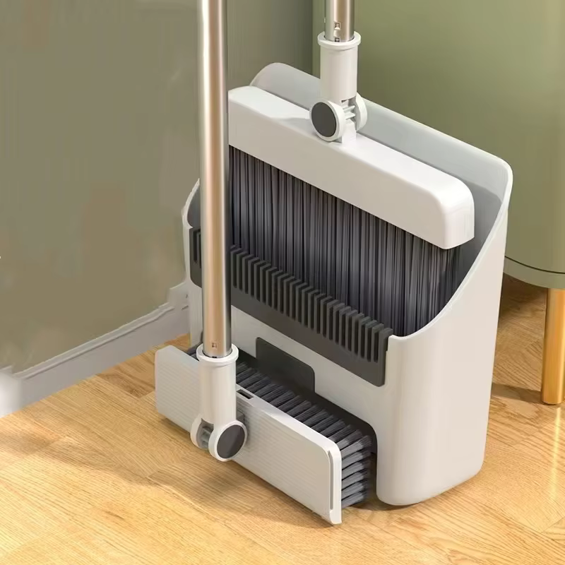 Ensemble balai et pelle 3 en 1 avec manche long, pour le nettoyage des sols de la maison, de la sall