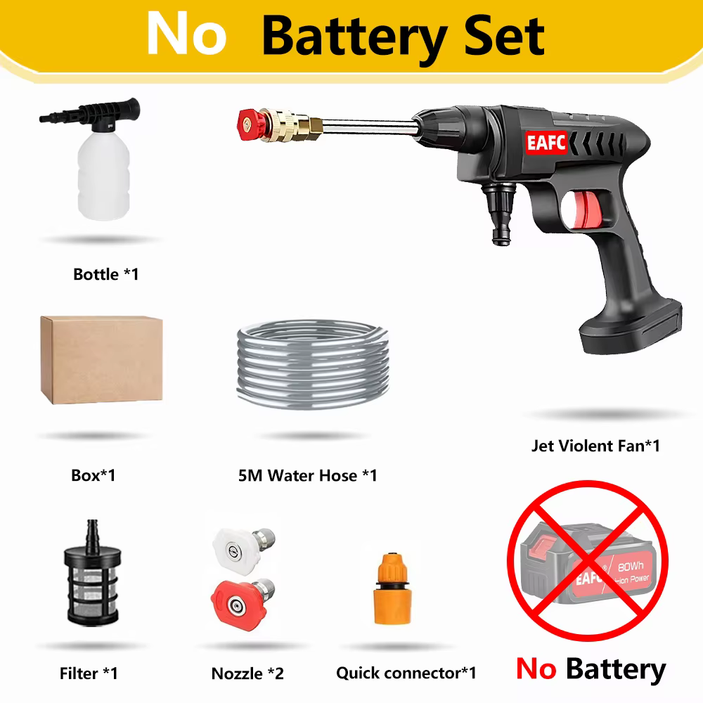 Makita – nettoyeur haute pression sans fil 60BAR, 22000 tr/min, pistolet de lavage de voiture Rechar