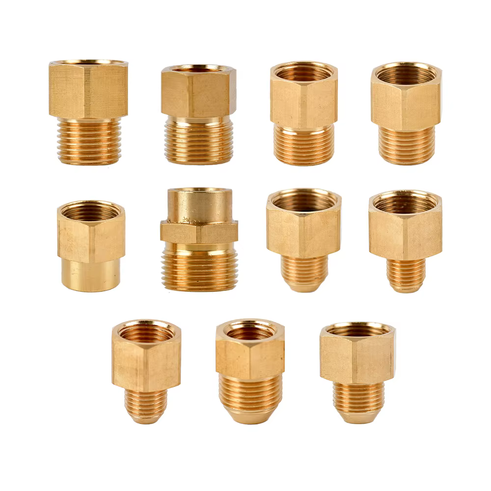 Connecteur rapide à filetage 1/2 3/4 ", adaptateur d'arrosage de jardin en laiton, tuyau en cuivre d