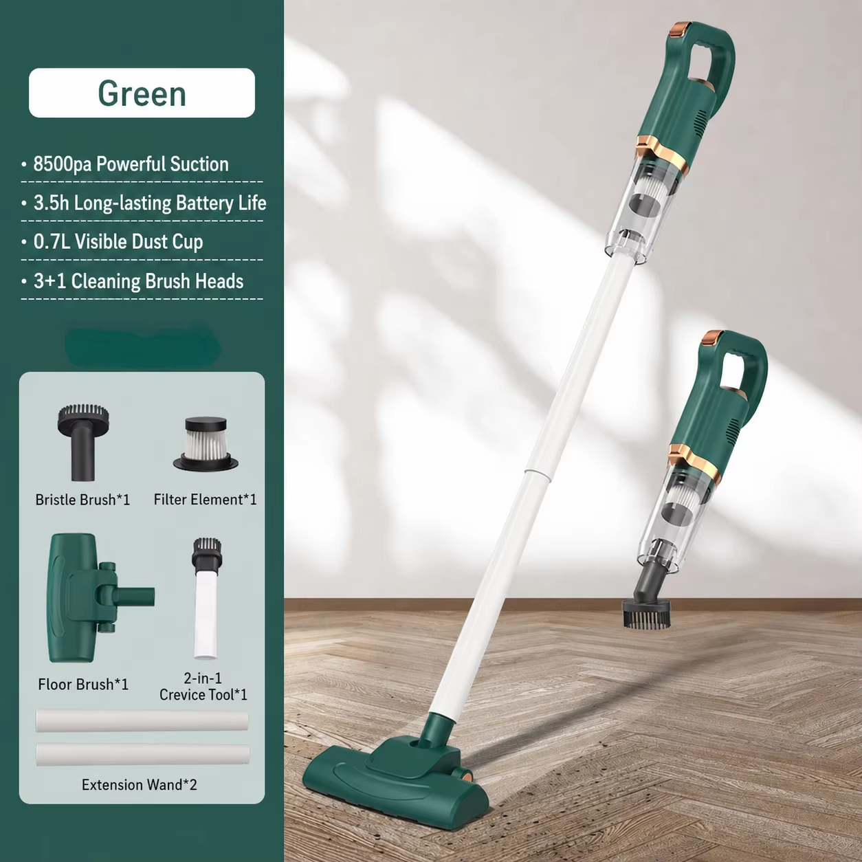Aspirateur portatif sans fil, appareil multifonctionnel combinant aspiration et soufflage, collecteu