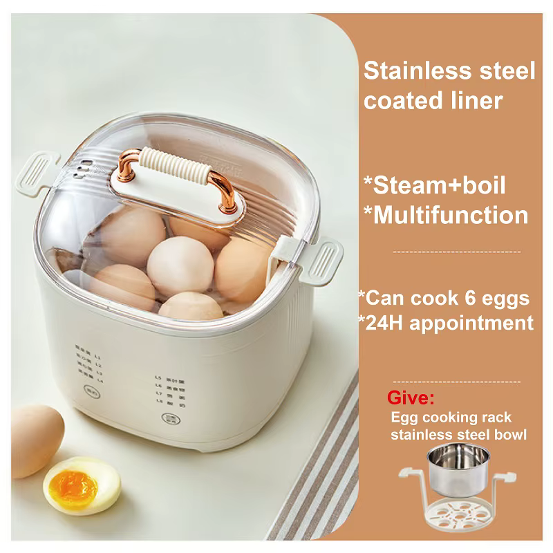 Cuiseur à œufs intelligent 220V, casseroles électriques pour la maison, rendez-vous 24h, Machine à p