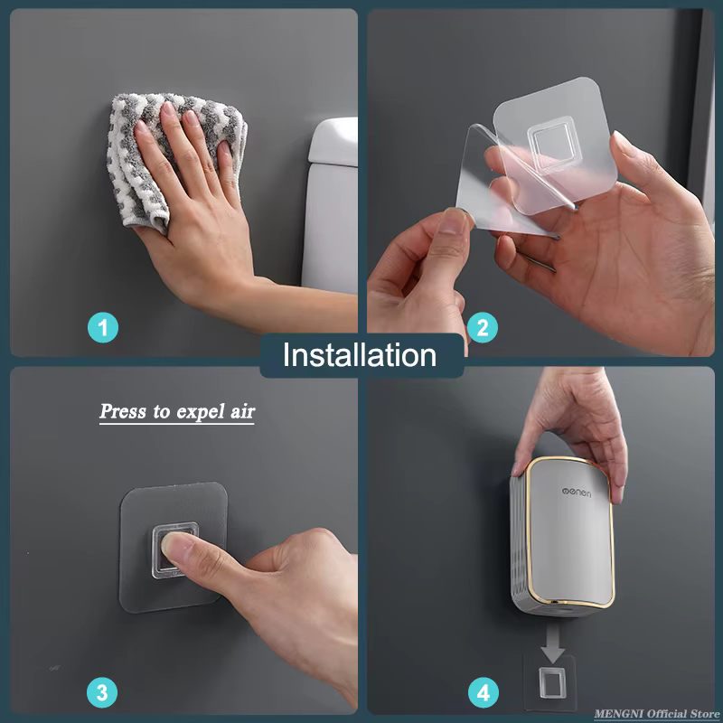 MENGNI-brosse de toilette de luxe salle de bain montage mural outil de nettoyage à vidange rapide br
