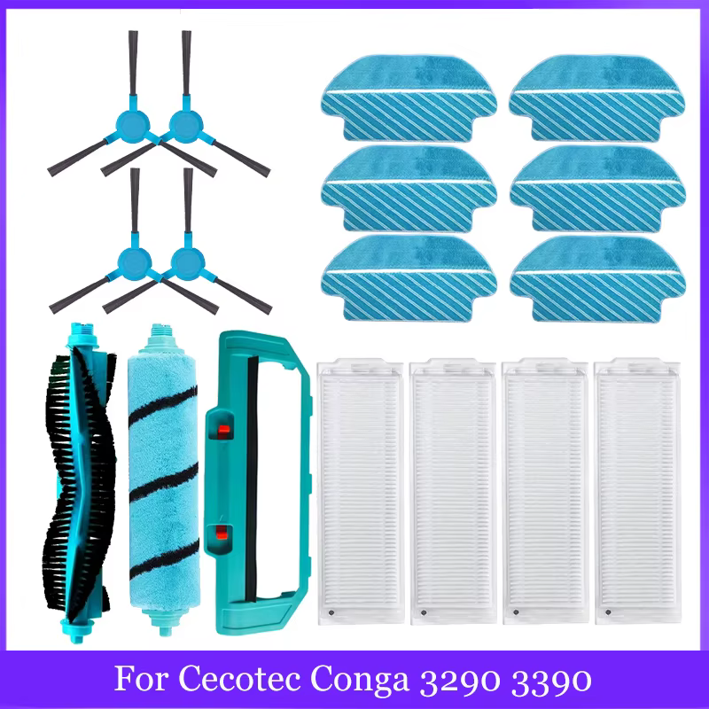 Pour Cecotec Conga 3290 3390 3490 3590 3690 3790 3890 Ultra titane aspirateur vitale brosse latérale