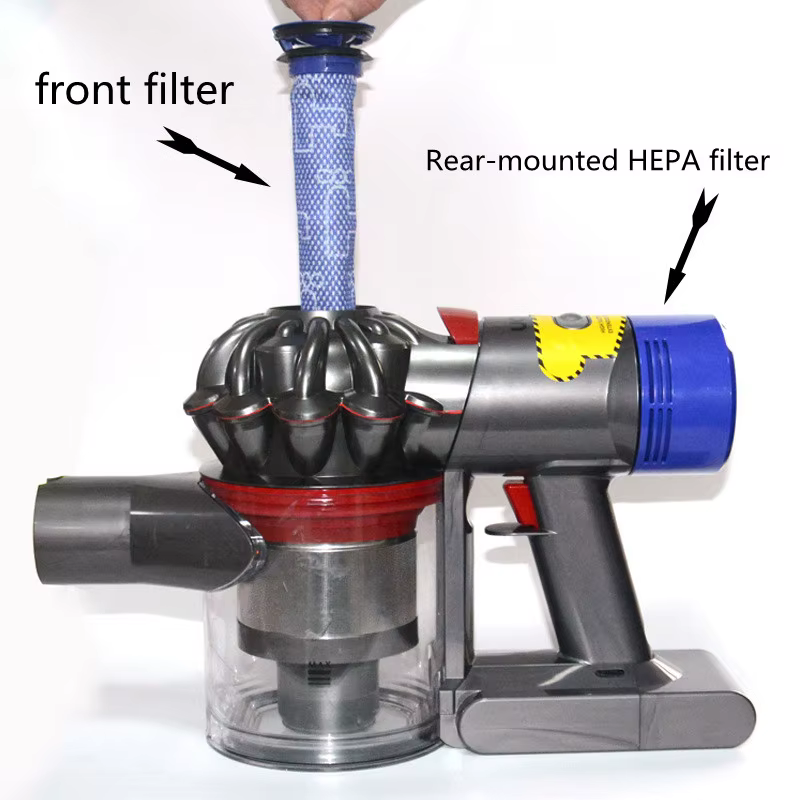 Couvercle arrière du moteur, filtres Hepa pour aspirateur Dyson V7 V8, déclencheur Animal, couvercle
