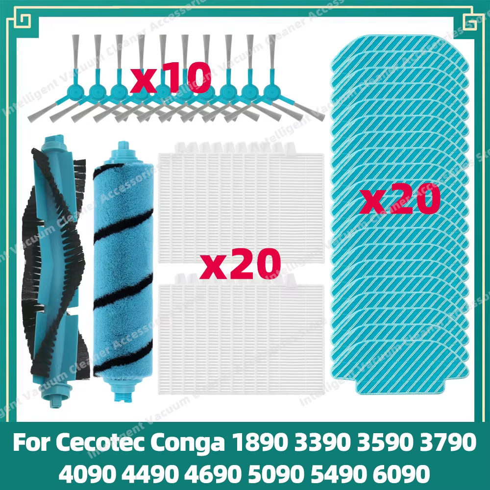 Compatible avec Conga 1890 2690 3390 3590 3790 4090 4490 4690 5090 5490 6090 7090 Brosse à rouleau d