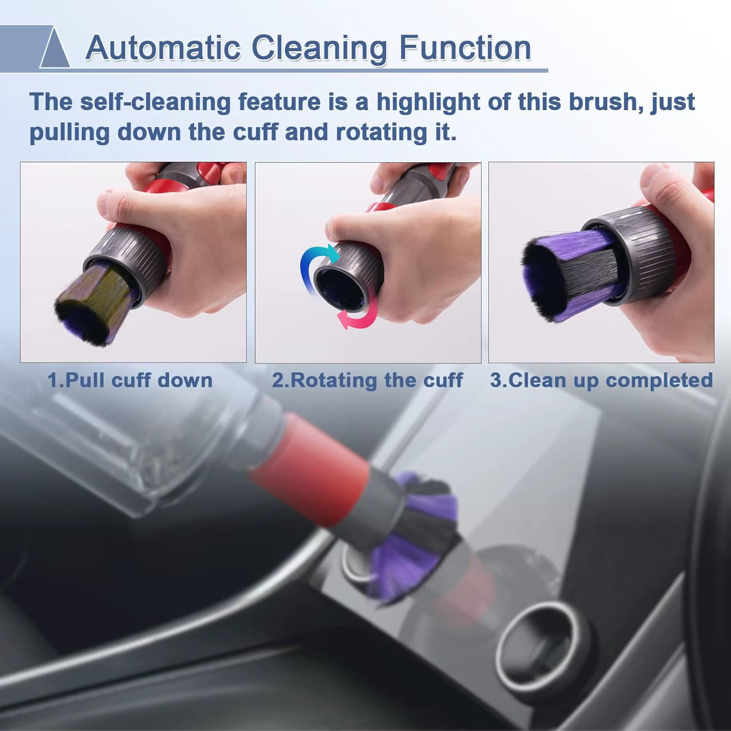 Brosse de dépoussiérage sans rayures et tuyau d'extension flexible, pièces de rechange pour aspirate