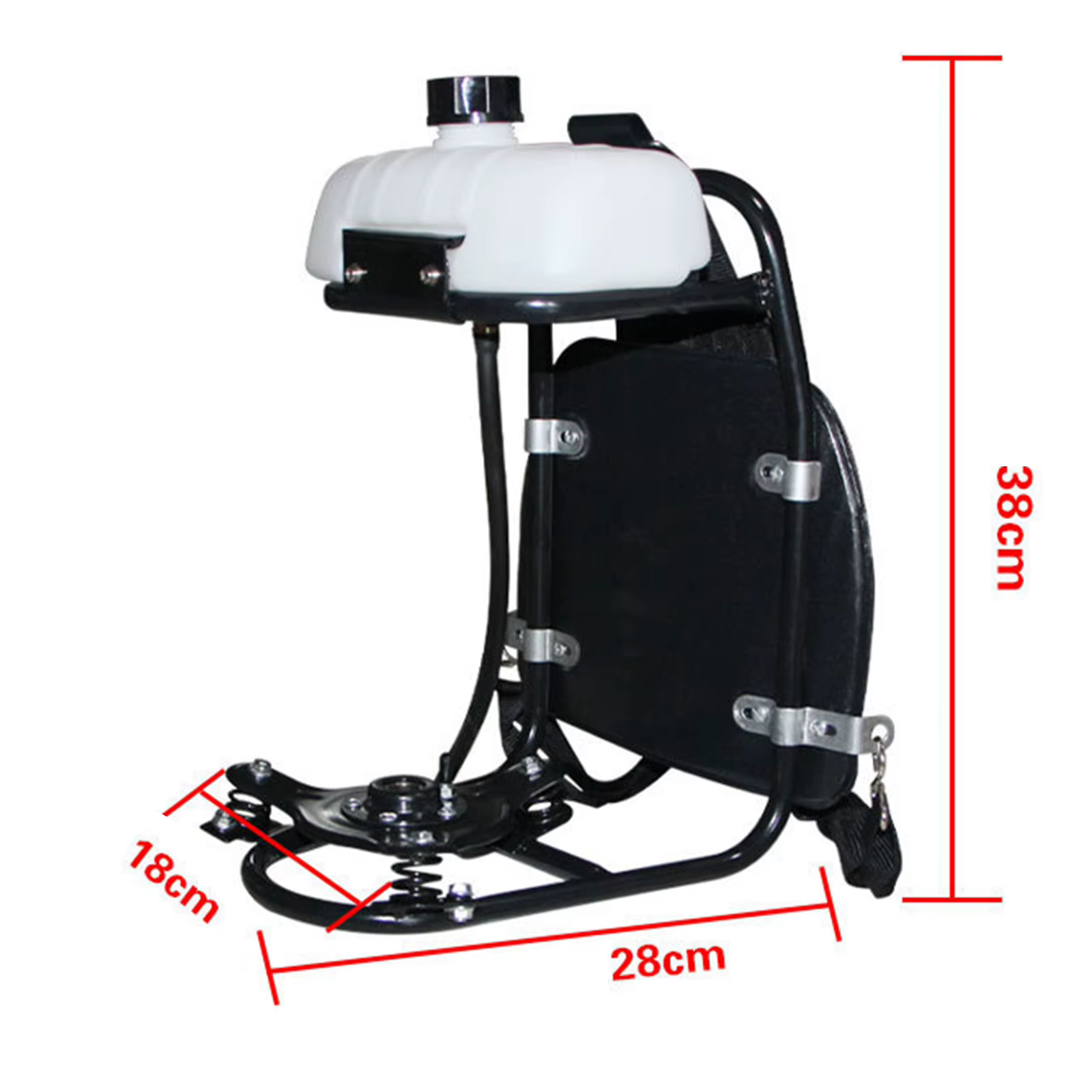 Système de sac à dos de débroussailleuse avec Base triangulaire, accessoires robustes, support de tondeuse ergonomique, utilisation d'aménagement paysager de pelouse de ferme