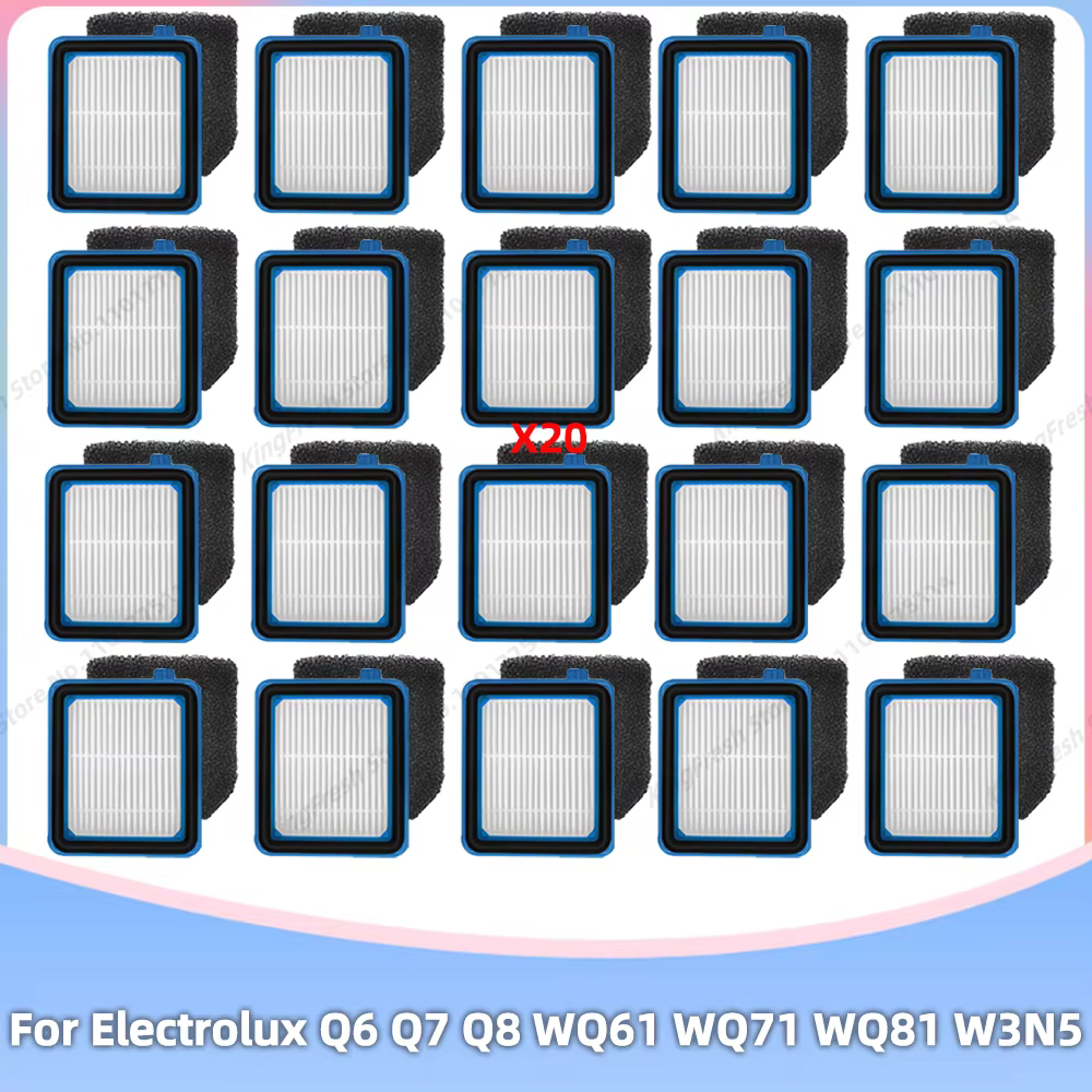 Compatible avec Electrolux Q6 Q7 Q8 WQ61 WQ71 WQ81 W3N5 Pièces de rechange et accessoires pour filtre à poussière fine