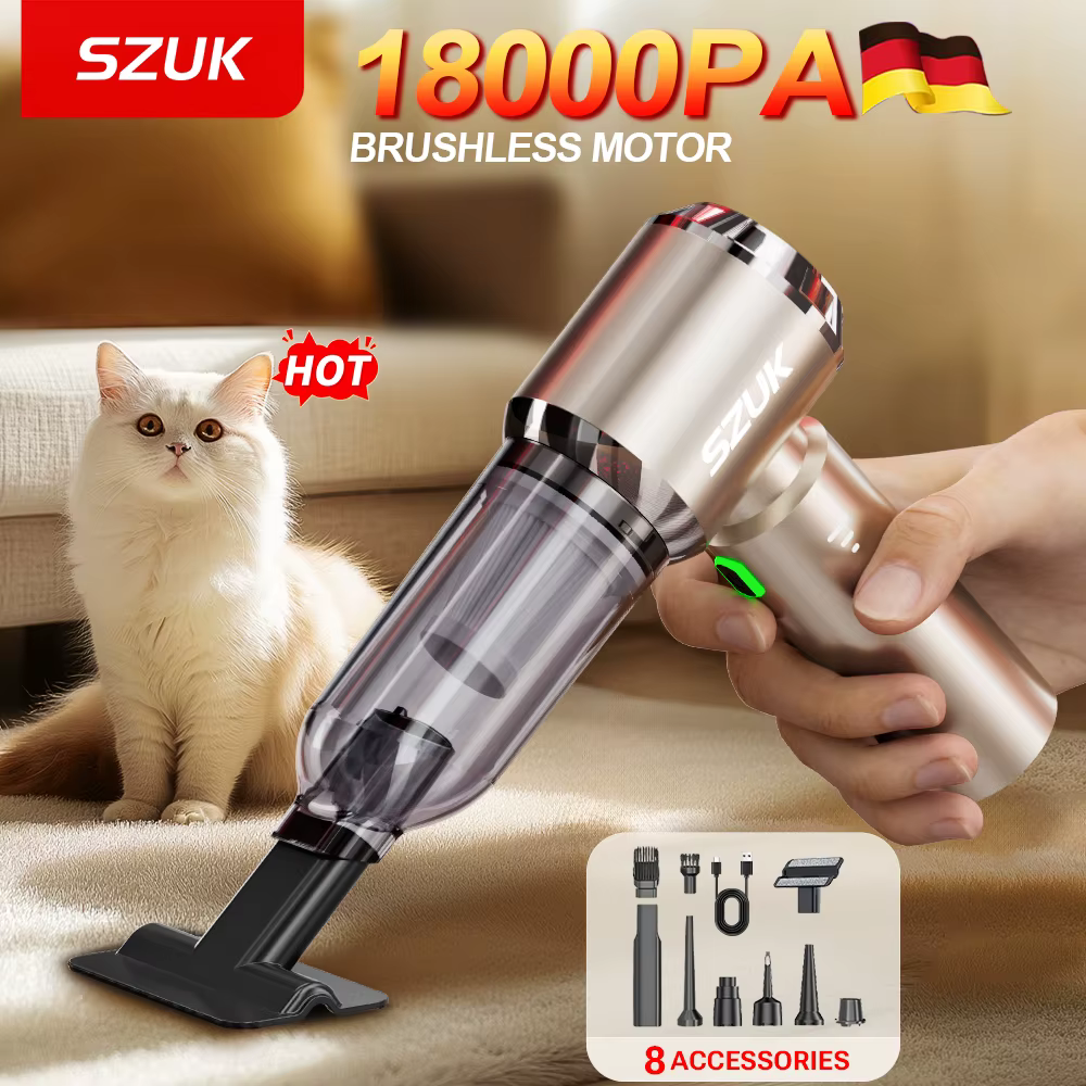 Aspirateur de voiture SZUK C012 18000PA sans fil à forte aspiration