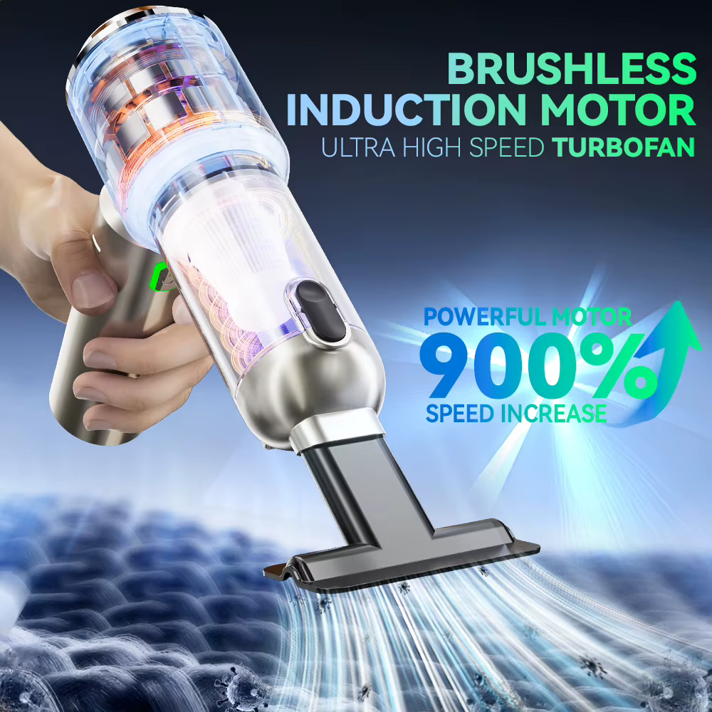 Aspirateur de voiture SZUK, puissant souffleur d'air portatif, 18000PA, sans fil, machine de nettoyage portable, mini aspirateur aspirateur pour voiture aspirateur voiture souffleur air puissant