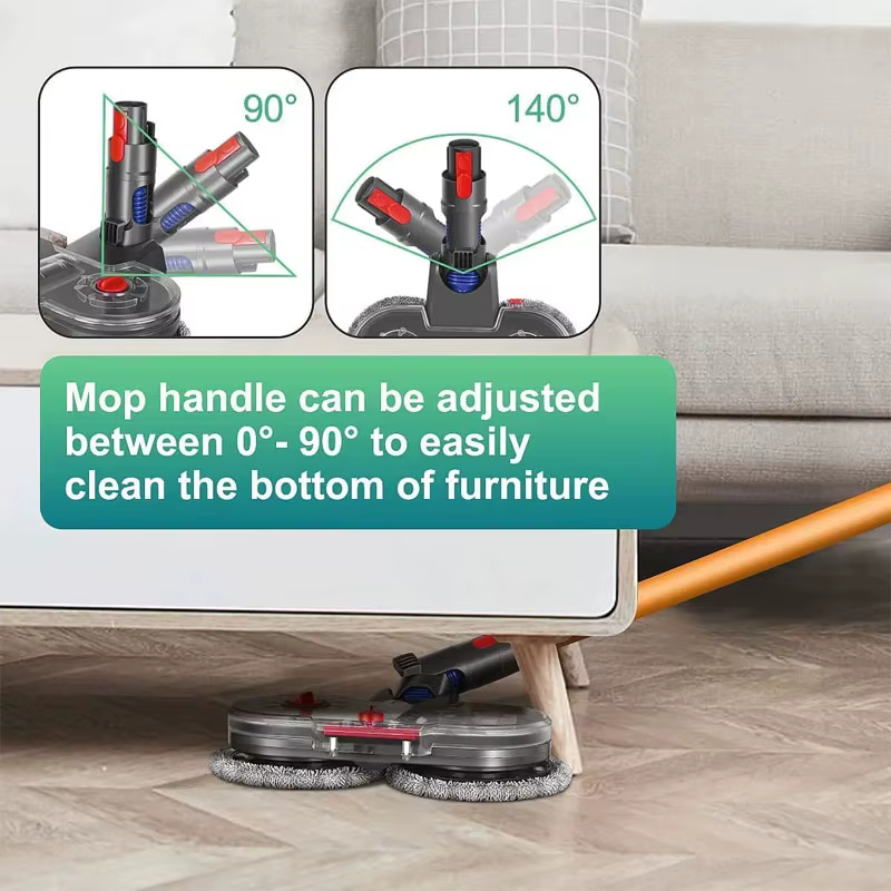 Kit de tête de vadrouille électrique pour aspirateur Dyson V7