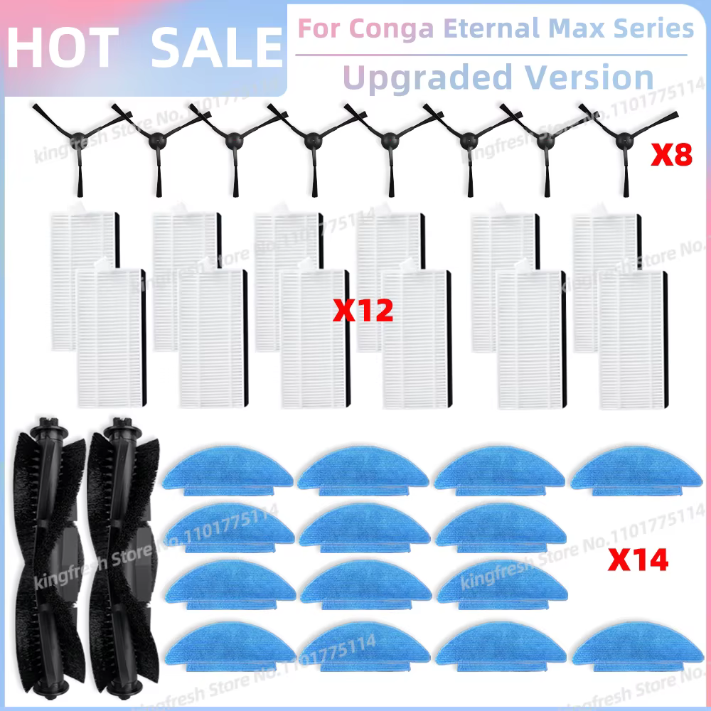 Compatible avec les pièces de rechange et accessoires du robot aspirateur Cecotec Conga Eternal Pet Max X-Treme
