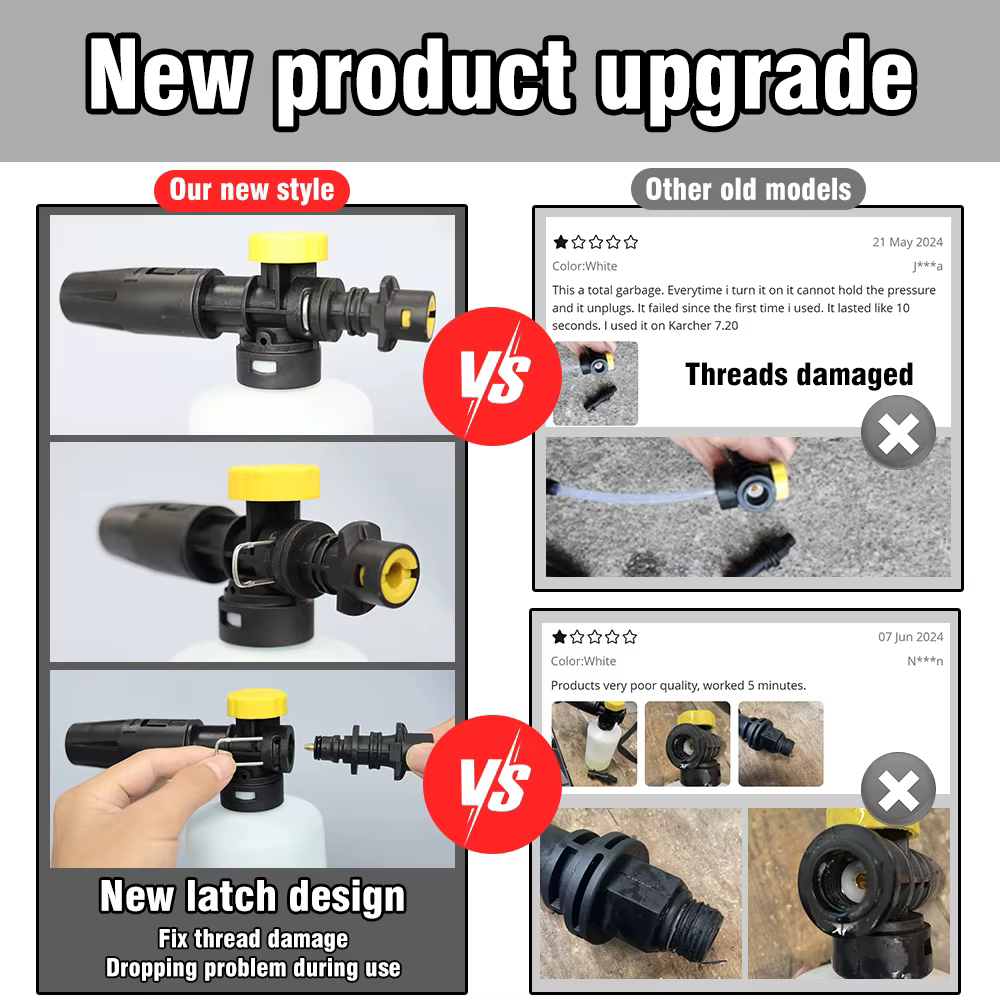 Canon à mousse pour Karcher K2 K3 K4 K5 K6 K7 parkside