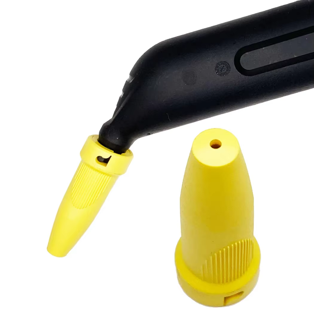 Tête de buse d'arrosage à vapeur puissante jaune