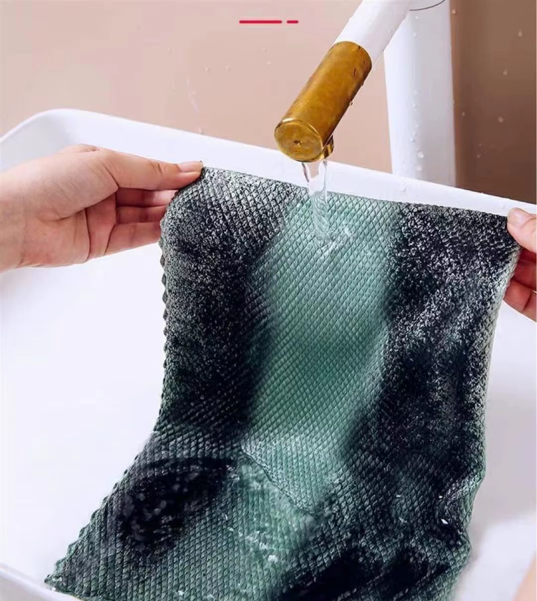 Chiffon de nettoyage de vaisselle en microfibre