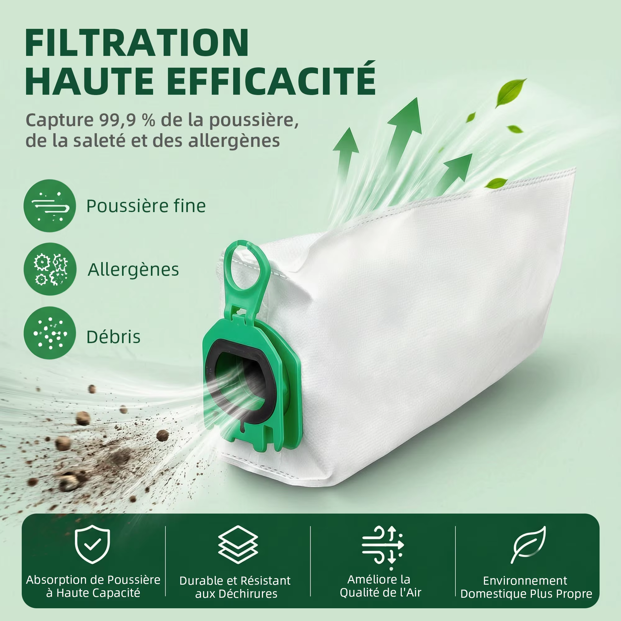 Sacs pour aspirateur sans fil Vorwerk Kobold VB100 VB 100 FP100 FP 100