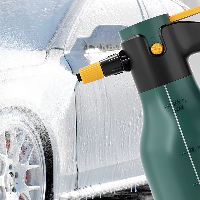 Flacon pulvérisateur de mousse électrique 2L amélioré 60 ° Canon de lavage de voiture haute pression réglable