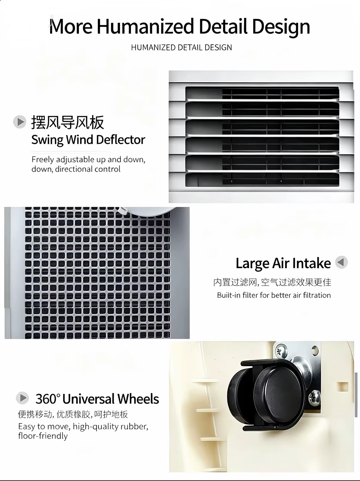 Climatiseur portable, refroidisseur d'air mobile, sans installation, pour la maison, le bureau, la chambre, refroidissement rapide, climatisation