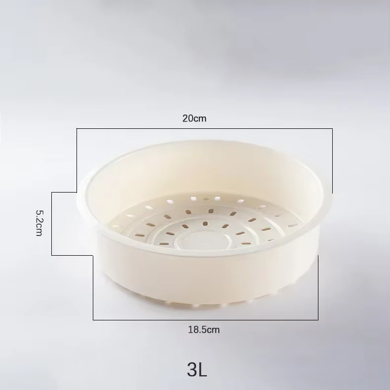 Étagère à vapeur en plastique de qualité alimentaire 3/4/5l, ustensiles de cuisine, cuiseur à riz, plateau de cuisson à la vapeur, panier de vidange de légumes et de fruits, outils de cuisine