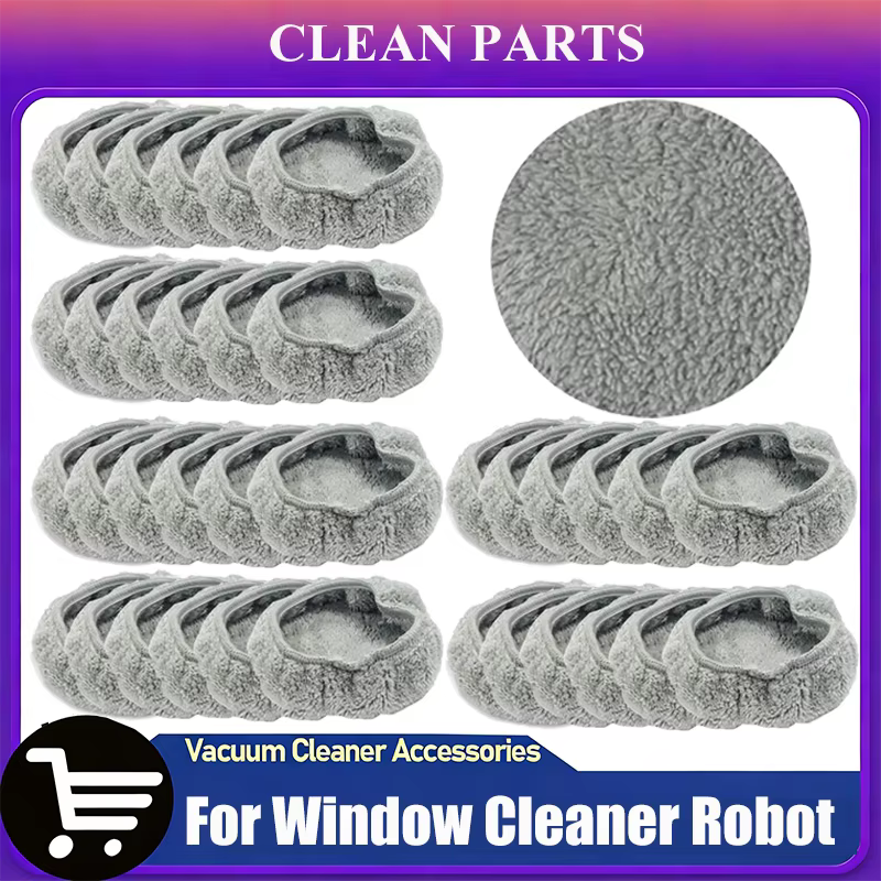 Accessoires, chiffon de nettoyage en microfibre pour robot nettoyeur de vitres 188168