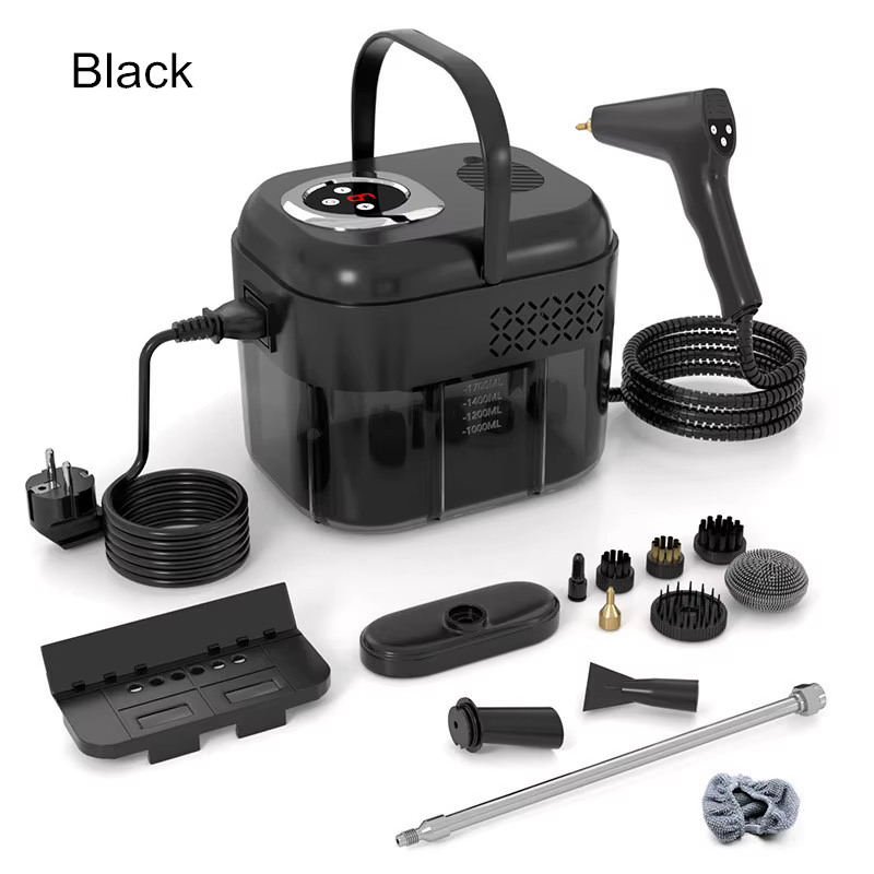 Nettoyeur vapeur à main 1700W haute pression 30 secondes chauffage rapide 99.9% stérilisation adapté au sol/cuisine/salle de bain/voiture