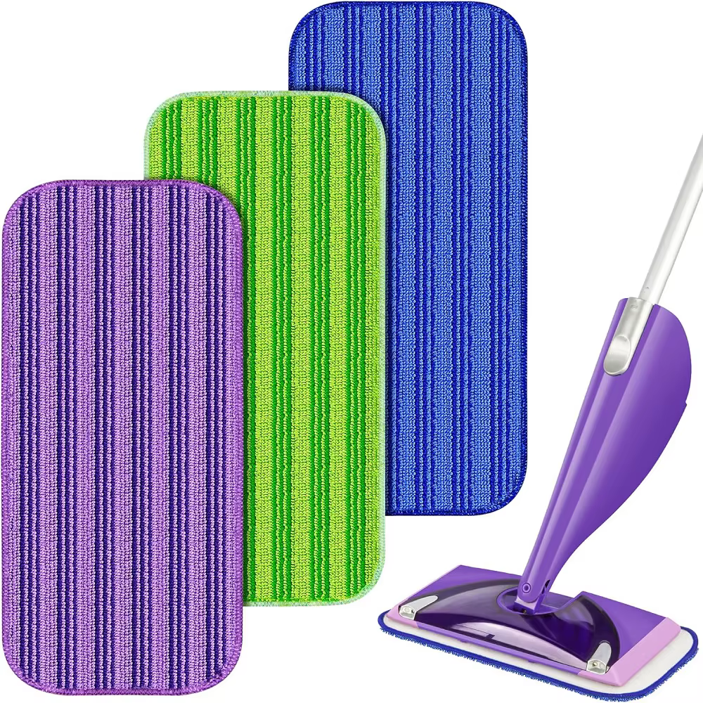 Tampons de rechange réutilisables pour balai serpillère Swiffer Wet Jet