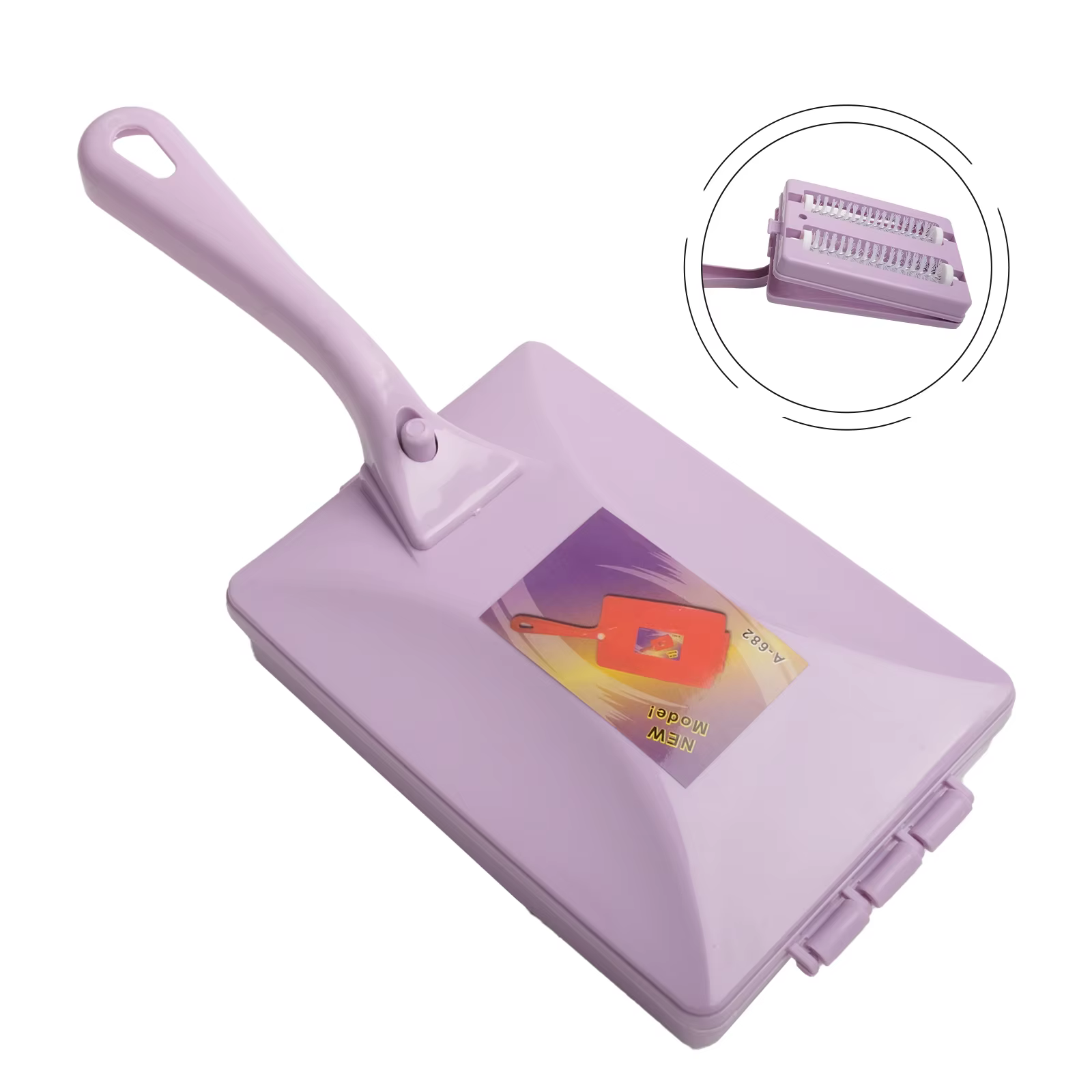 Balai à rouleaux pour tapis, canapés, lits, tables, collecteur de miettes portable avec double brosse et conteneur facilement accessible