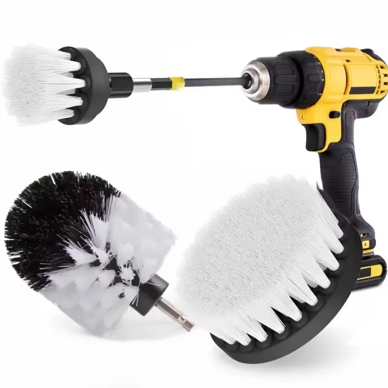 Brosse de forage, fixation de brosse