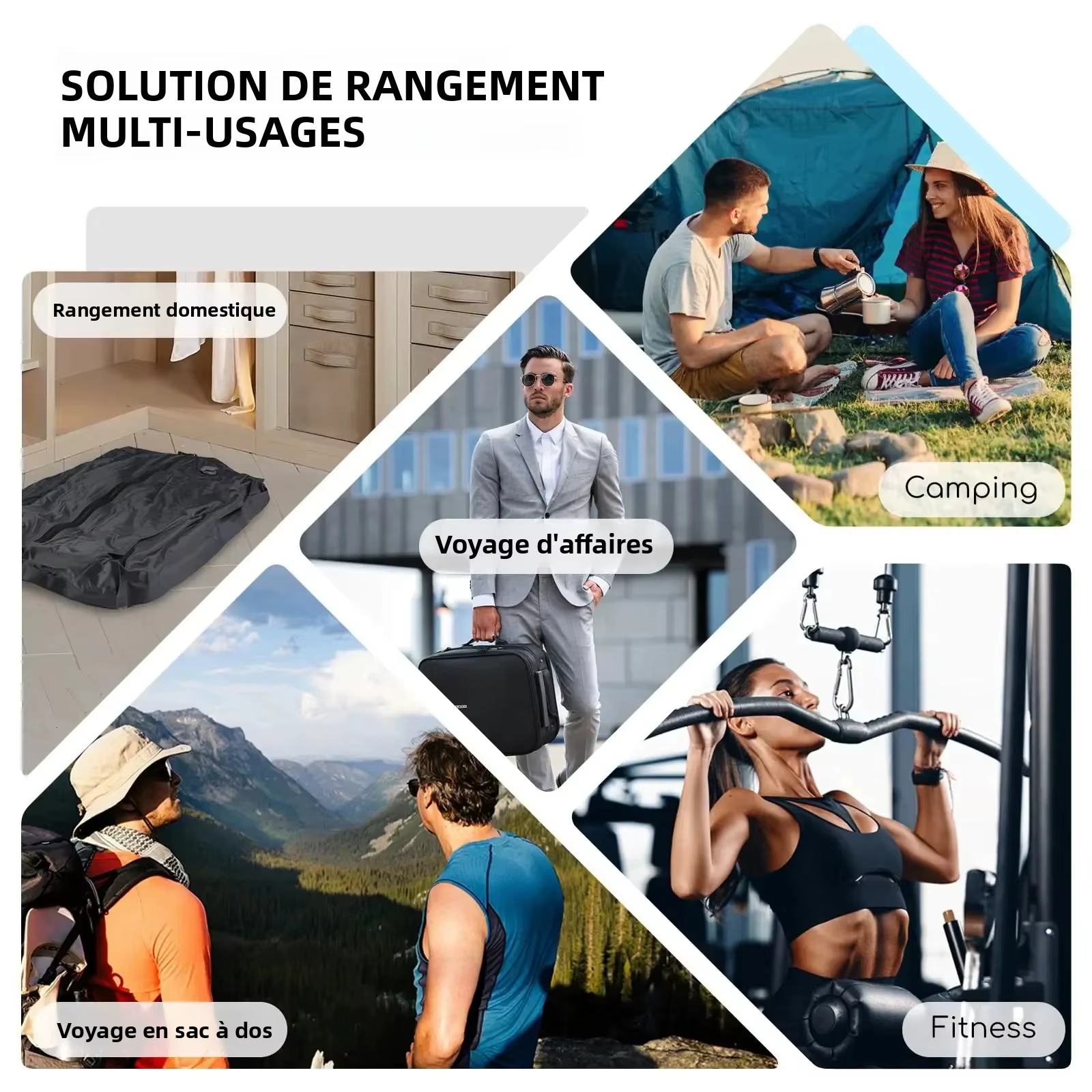 Gain de Place 80% Sacs sous Vide pour Vêtements avec Pompe Électrique Sans Fil 9L 17L 34L Organisateur de Bagage à Main Ryanair Croisière Camping Salle de Sport Déménagement Accessoires de Voyage Maté