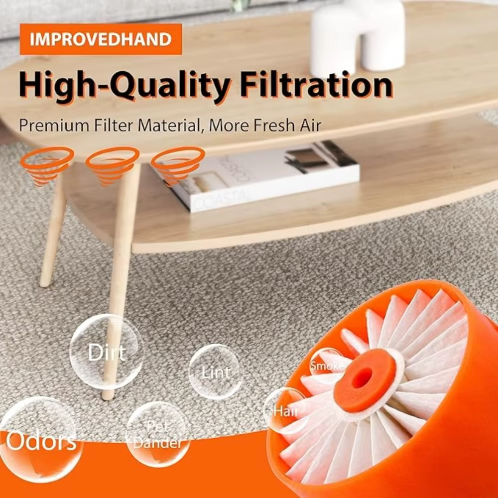 Filtre de remplacement et rouleau de brosse pour aspirateur balai sans fil BLACK+DECKER POWER SERIES BSV2020G, accessoires de nettoyage