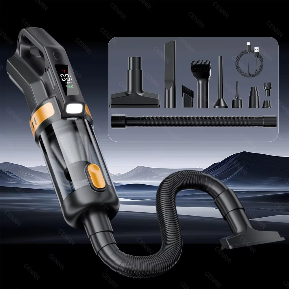 CENRR 2026 NOUVEAU Aspirateur à Main Sans Fil à Haute Puissance d'Aspiration, Mini Aspirateur Portable pour la Maison et la Voiture