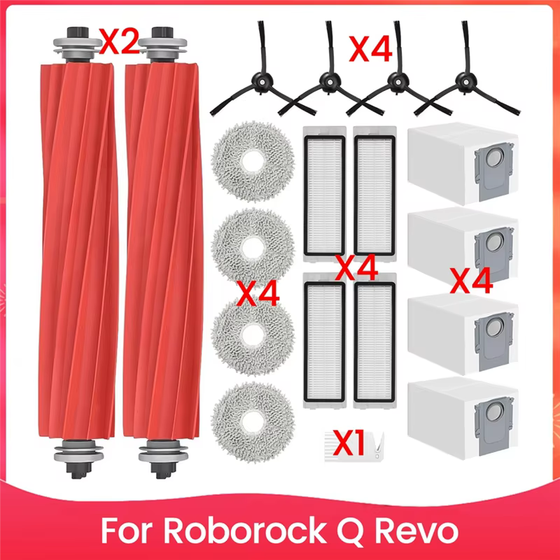 Accessoires pour Roborock Q Revo pièces de rechange Robot aspirateur ensemble d'accessoires brosse filtre vadrouille