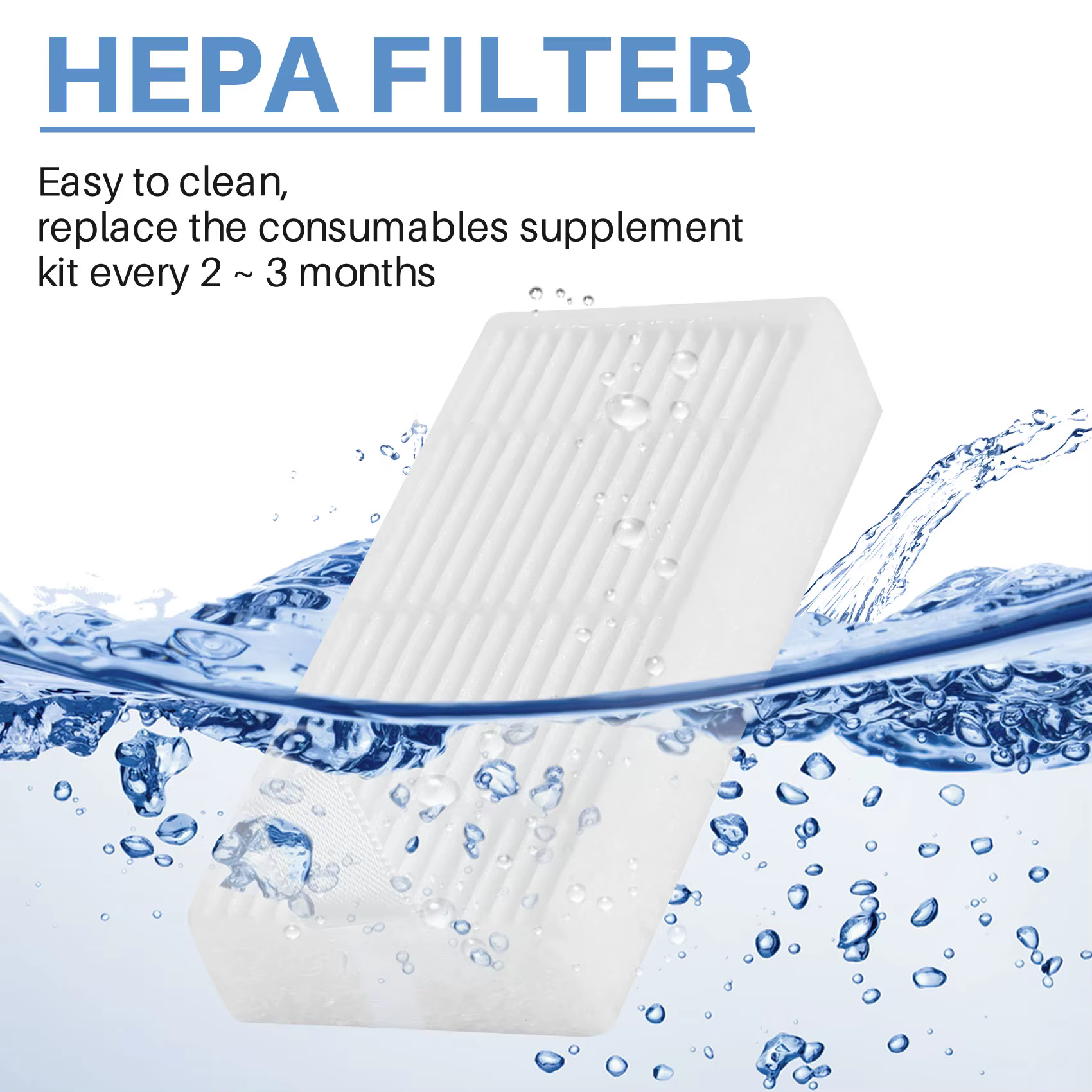 Filtre Hepa premium pour aspirateur robot Ilife V3S