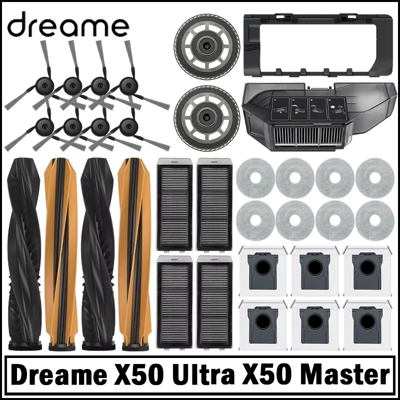 Pièces détachées pour aspirateur robot Dreame X50 Ultra / X50 Master : brosses latérales principales
