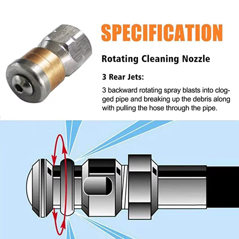 Câble de nettoyage de tuyaux de canalisation furet