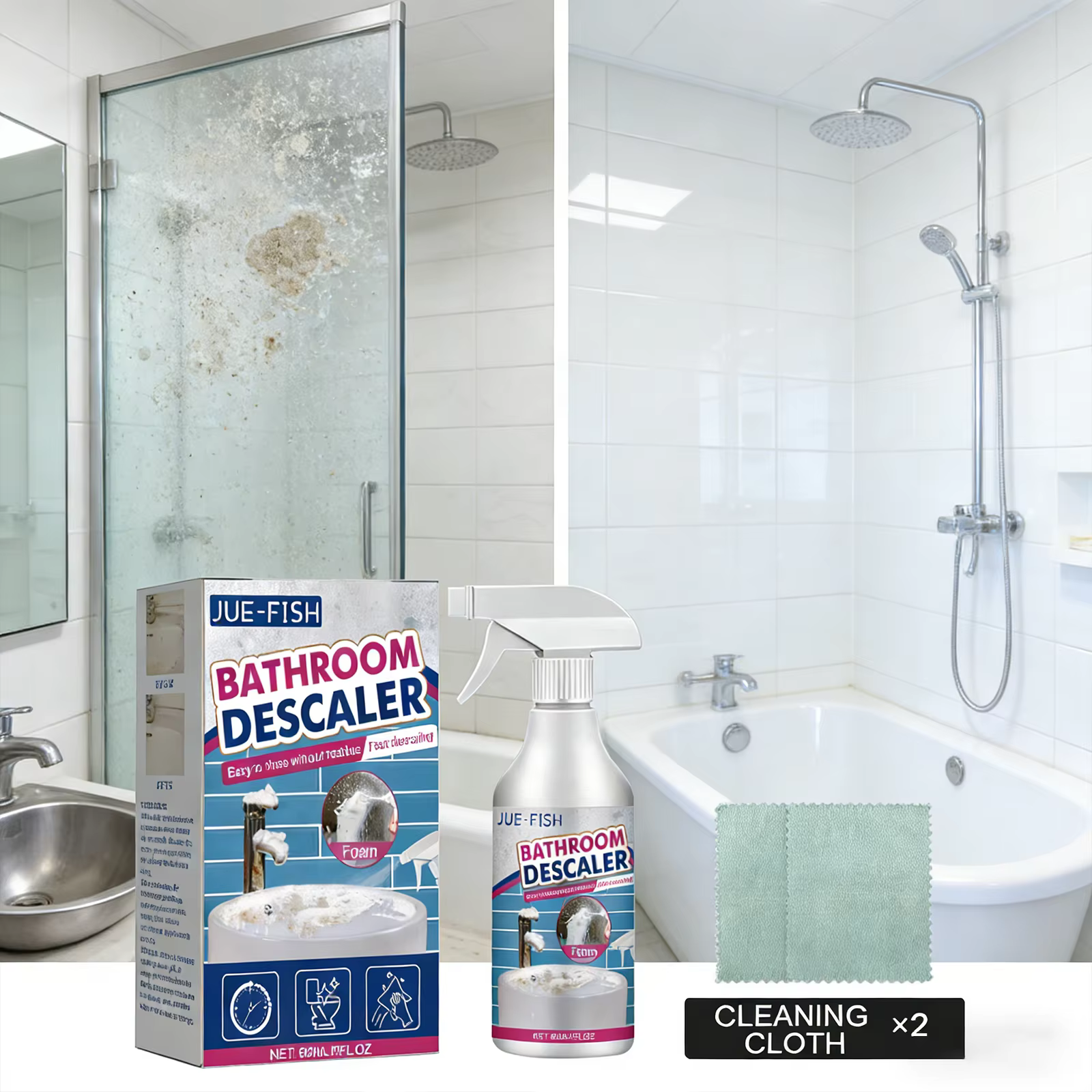 Nettoyant pour vitres de douche