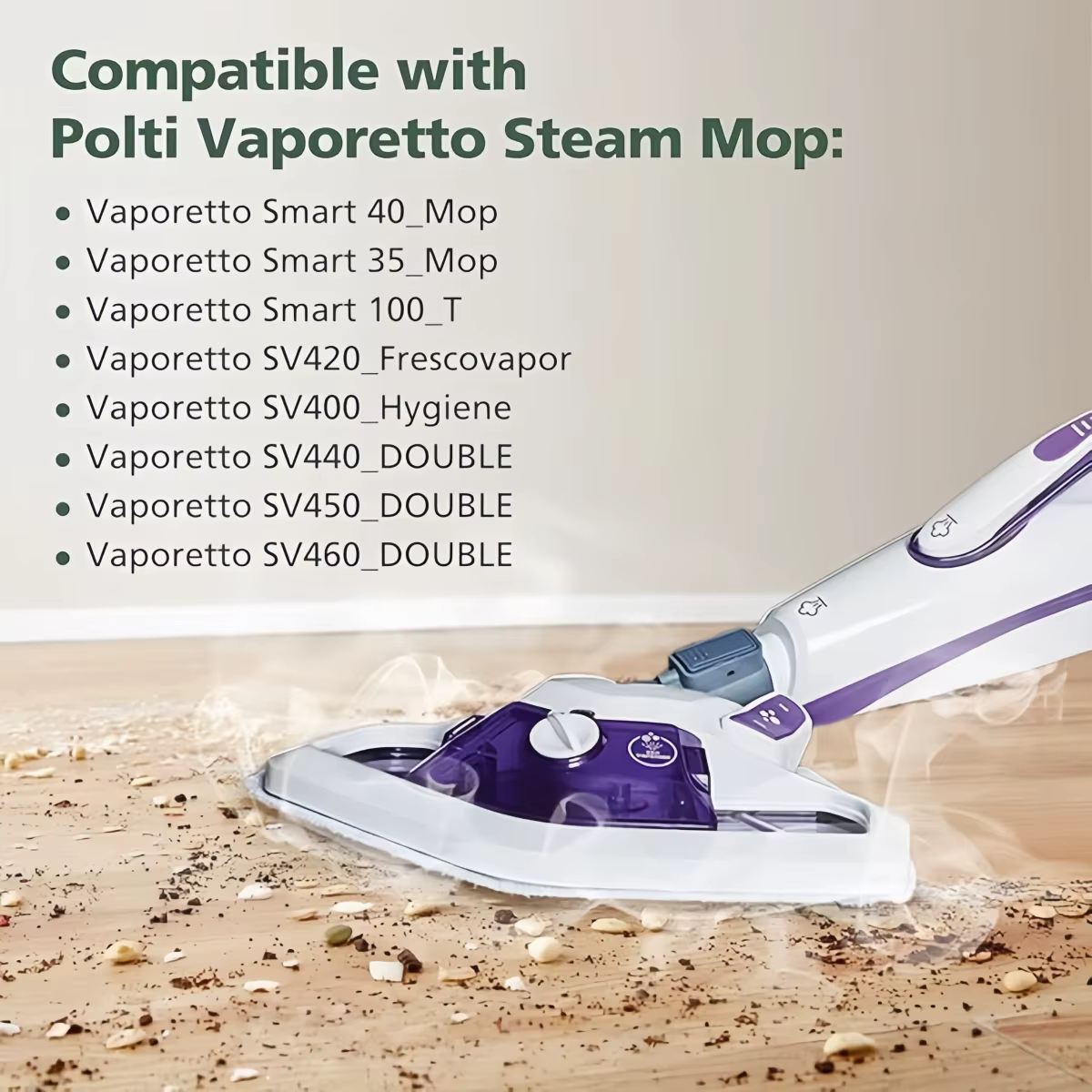 Accessoires Chiffon de vadrouille lavable pour Polti Vaporetto Smart 35_Mop