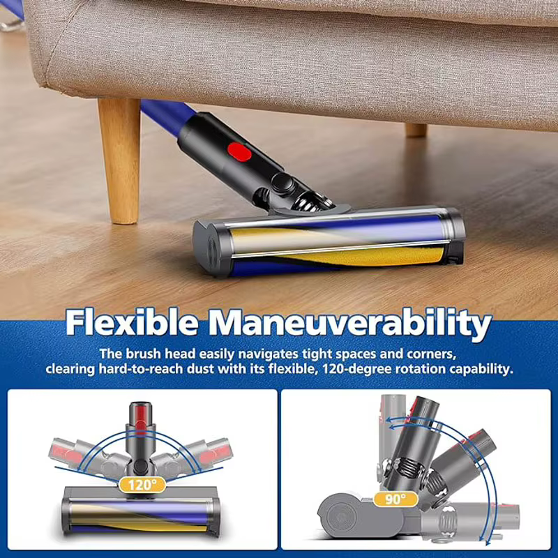 Tête de brosse à rouleau souple pour nettoyeurs sans fil Dyson V7 V8 V10 V11 V15