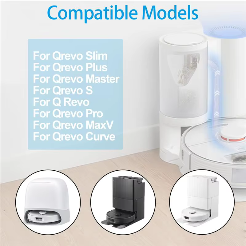 Ensemble d'accessoires A53Q pour aspirateurs robots Roborock Q Revo/Qrevo S/Qrevo Master/Qrevo Curve