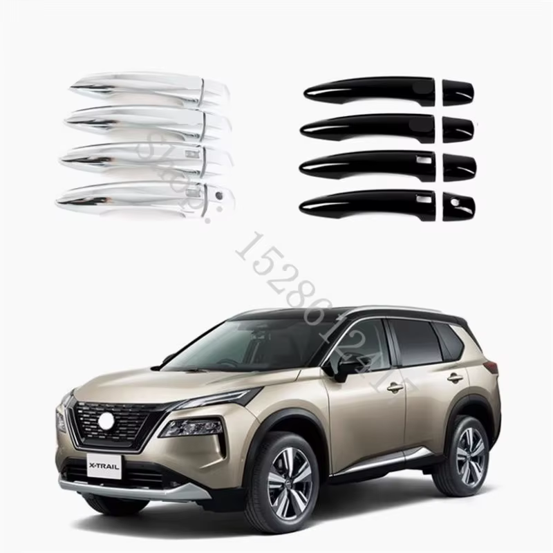 Pour 2023 ~ 2025 Nissan x-trail X Trail RogueT33 ABS Chrome poignée de porte bol voiture porte poignée couverture garniture de protection accessoires de voiture